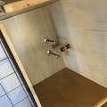New Board under kitchen sink installed